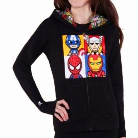 Tokidoki Marvel Squared Full Zip Hoodie Women’s Sz M - Picture 5 of 7